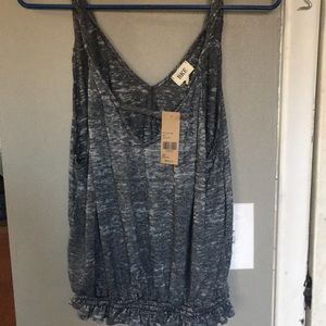 Buckle charcole crop top